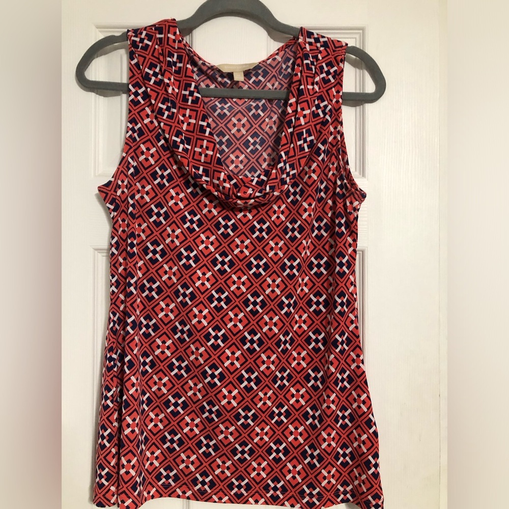 Banana Republic geometric cowl neck tank top women’s‎ size medium